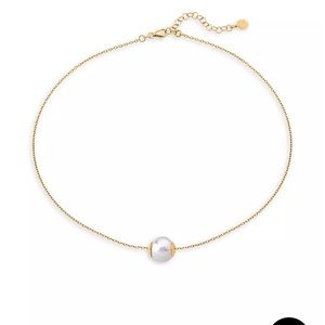 NWT Majorca Niada 18K Gold-Plated  & Faux Pearl Pendant Necklace